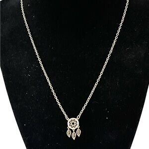 Swarovski Gold Dreamcatcher Pendant Necklace